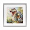 Stupell Industries Enchanting T-Rex Roar Framed Print Under Glass, design by Creative Studio